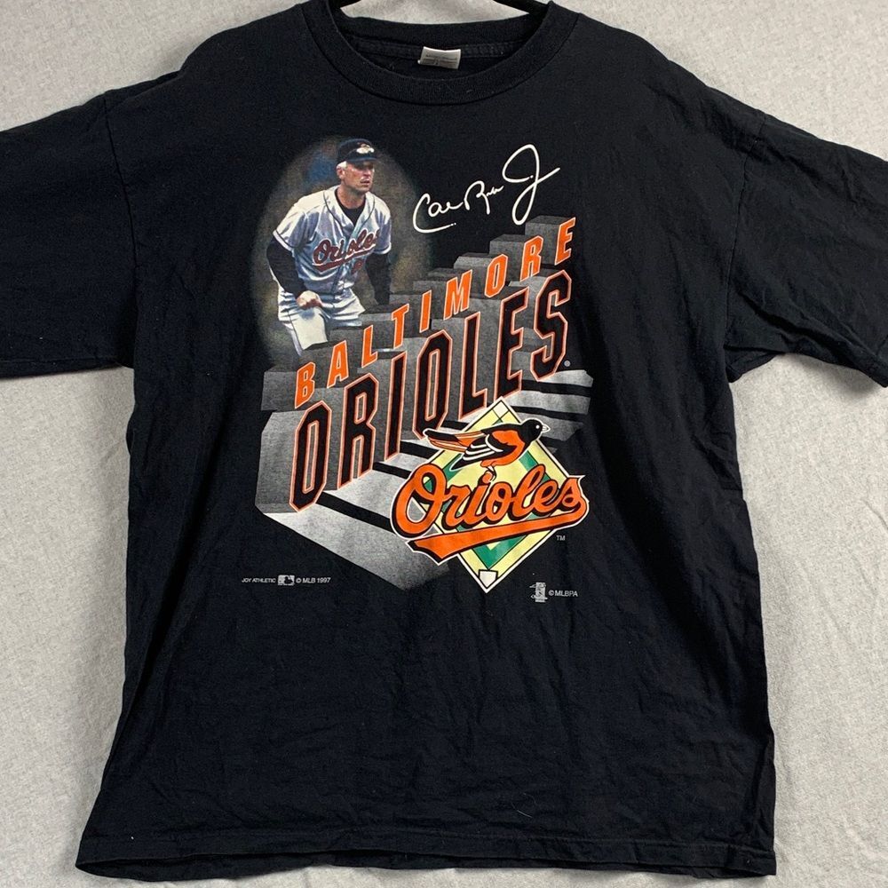 Miro XL Vintage Baltimore Cal Ripken Tee | Orange Black 1997 Joy Athletic